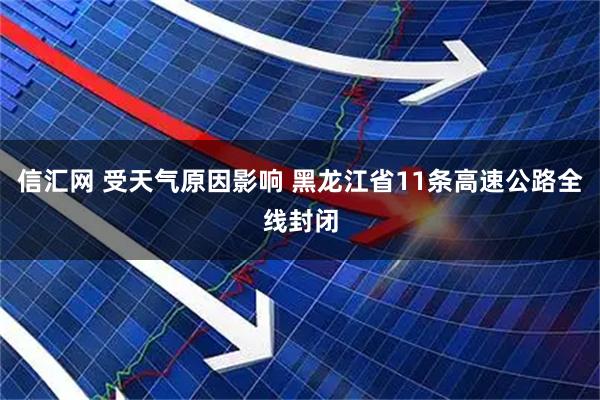 信汇网 受天气原因影响 黑龙江省11条高速公路全线封闭