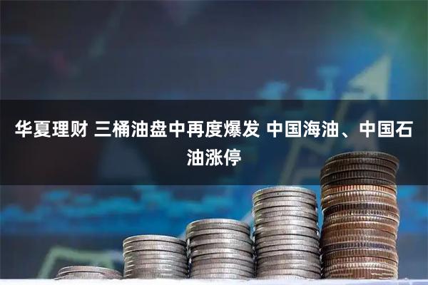 华夏理财 三桶油盘中再度爆发 中国海油、中国石油涨停