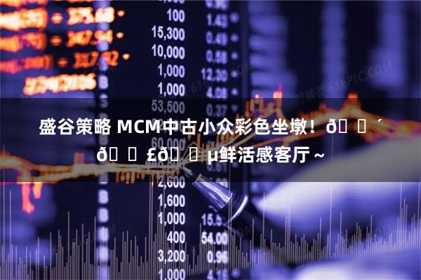 盛谷策略 MCM中古小众彩色坐墩！🔴🟣🔵鲜活感客厅～